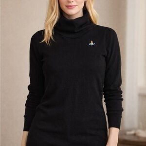Vivienne Westwood Black Turtleneck Sweater